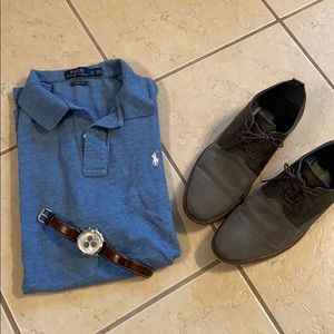 Heather Blue classic fit Polo by Ralph Lauren